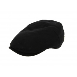 Niels Black Cashmere Flat Cap - Fléchet
