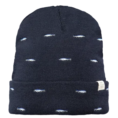Bonnet Vinson Broderie Poisson Bleu Marine- Barts Reference : 8392 | Chapellerie Traclet