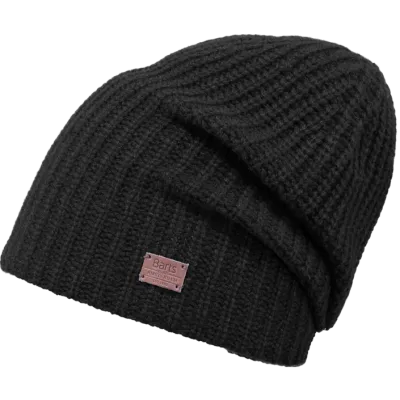 Black Strong Cashmere Beanie - Barts Reference: 8393 | Traclet Hat Shop