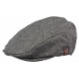 Grey Dayton Herringbone Flat Cap - Barts