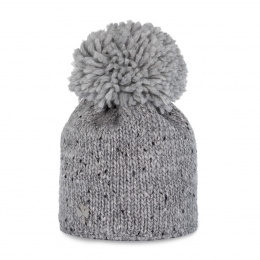 Grey Ortona Pompom Beanie - Pipolaki