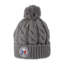 Gray Kids' Pompom Beanie Alpina - Pipolaki - Pipolaki Reference: 4199 | Traclet Hat Shop