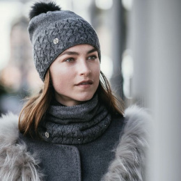Snood Torsades - Gris