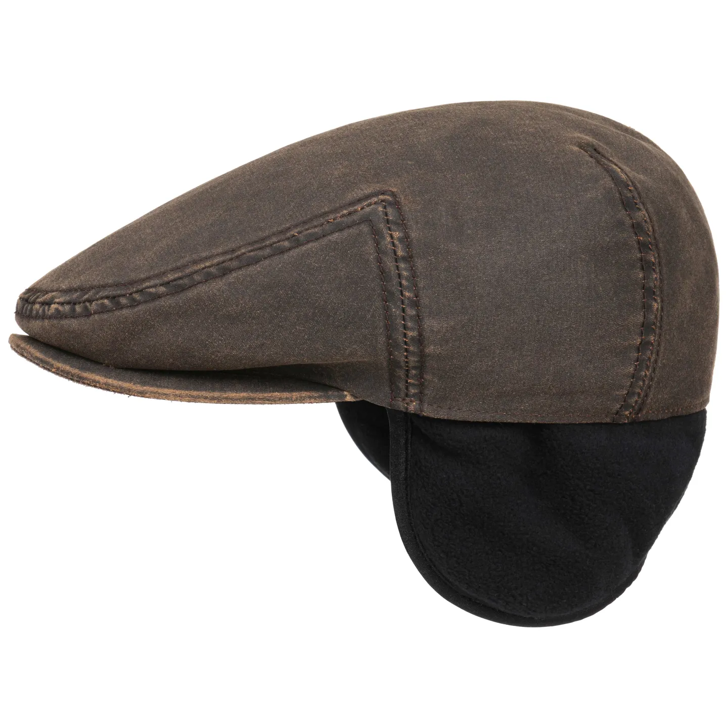 Casquette avec Oreillettes Kent Marron- Stetson Reference : 8414 | Chapellerie Traclet