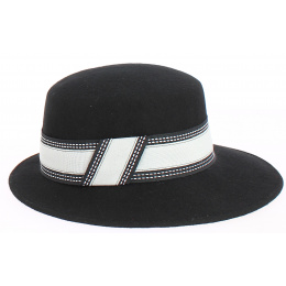 Giuditta - Black felt cap - Grambes