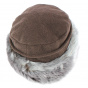 Akilina Faux Fur & Fleece Lined Brown Toque - Traclet