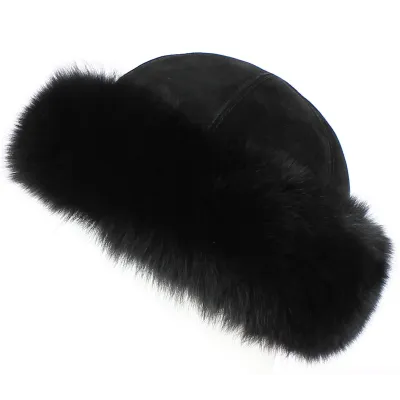 toque renard noir - achat toque renard femme Reference : 2965 | Chapellerie Traclet