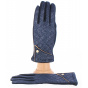 Women's Navy Jacqueline Touchscreen Gloves - Traclet