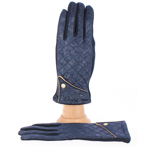 Women's Navy Jacqueline Touchscreen Gloves - Traclet