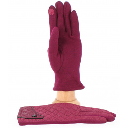 Women's Burgundy Jacqueline Touch Screen Gloves - Traclet