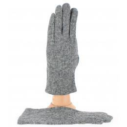 Alice Women's Tactile Gloves Wool grey - Traclet