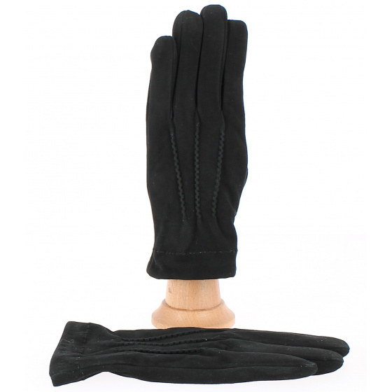 Men's Aaron Leather Gloves Black - Traclet