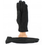 Aaron Men's Leather Gloves Black - Traclet 