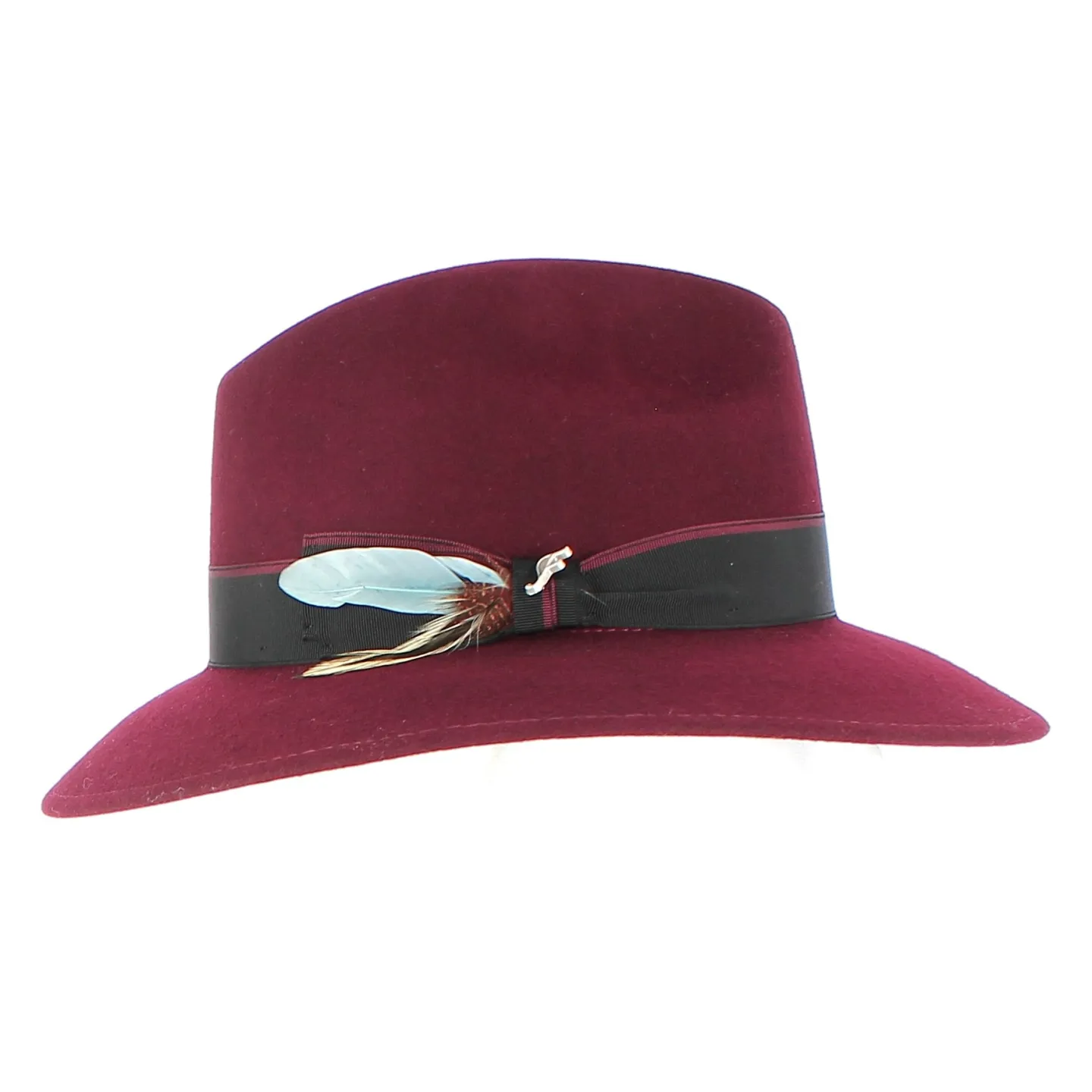 Chapeau Traveller Alberto en Feutre Alberto Laine Noir- Fléchet Reference : 8472 | Chapellerie Traclet
