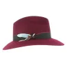 Chapeau Traveller Alberto en Feutre Alberto Laine Noir- Fléchet Reference : 8472 | Chapellerie Traclet