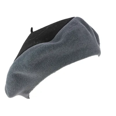 Black and grey Amboise beret - Heritage by Laulhère  Reference: 1083 | Traclet Hat Shop