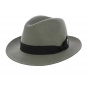 Stuart Fedora Hat in Grey Wool Felt - Fléchet