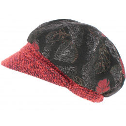 Clarisse Black Newsboy Cap - TRACLET