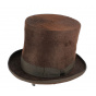 Brown Melusine top hat - Traclet