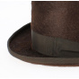 Melusine brown top hat - Traclet