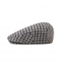 Hooligan Flat Cap Houndstooth Grey- Brixton
