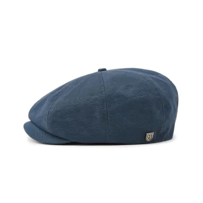 Casquette Plate Brood Coton Bleu Profond- Brixton  Reference : 8499 | Chapellerie Traclet