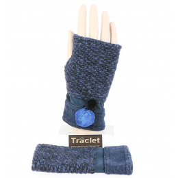 Gants Femme Acrylique & Nylon Bleu - Isotoner