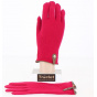 Seville Touch Screen Wool & Cashmere Gloves Red/Brown - Traclet