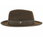 Brown Wool Felt Fedora Hat Isidore - Fléchet