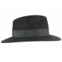 Traveller Hat - Sylvestre Fedora Black Fur Felt-Fléchet