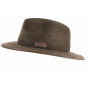 Brown Alcantara Traveller Hat - Crambes