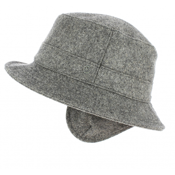 Harley Wool Taupe Ear Flap Bucket Hat - Bugatti