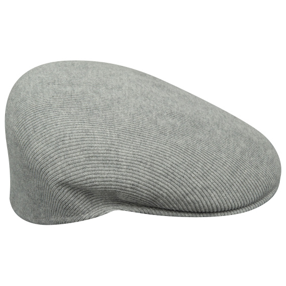 Carl Cotton Rib 504 Light Gray Cap - Kangol
