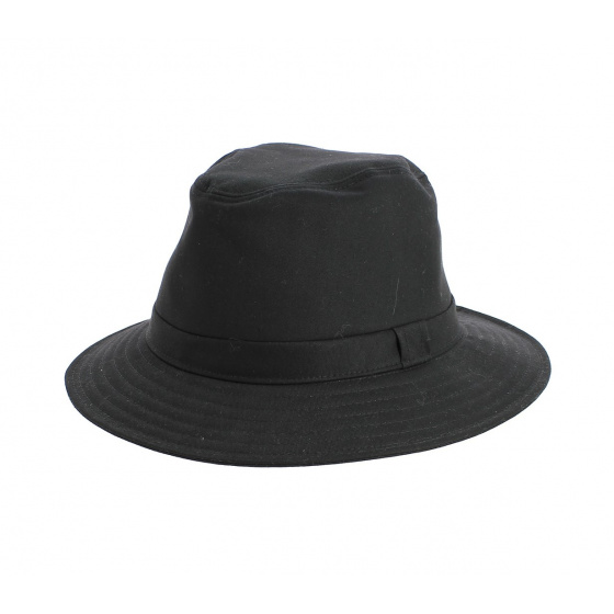 Chapeau safari Orvieto Cache-Oreilles Noir- Crambes Chapeau safari Orvieto Cache-Oreilles Noir- Crambes