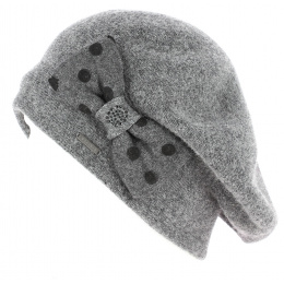 Women's Gray Wool Rome Beret
