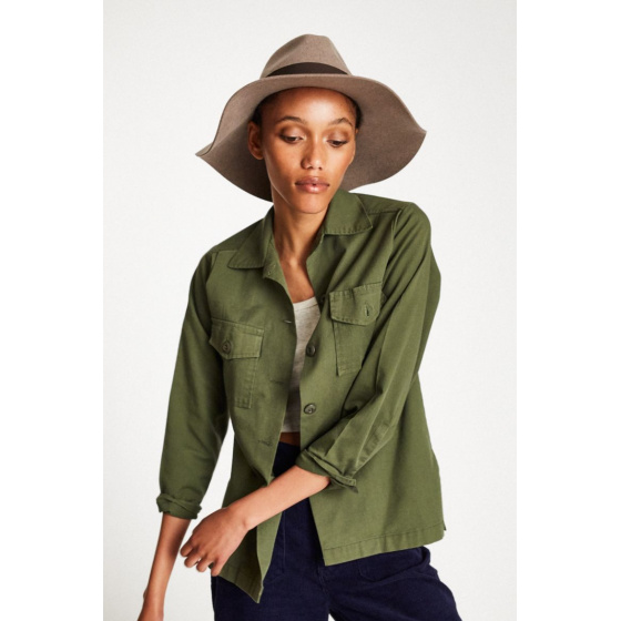 Piper Wide-Brimmed Hat Natural Wool Felt - Brixton