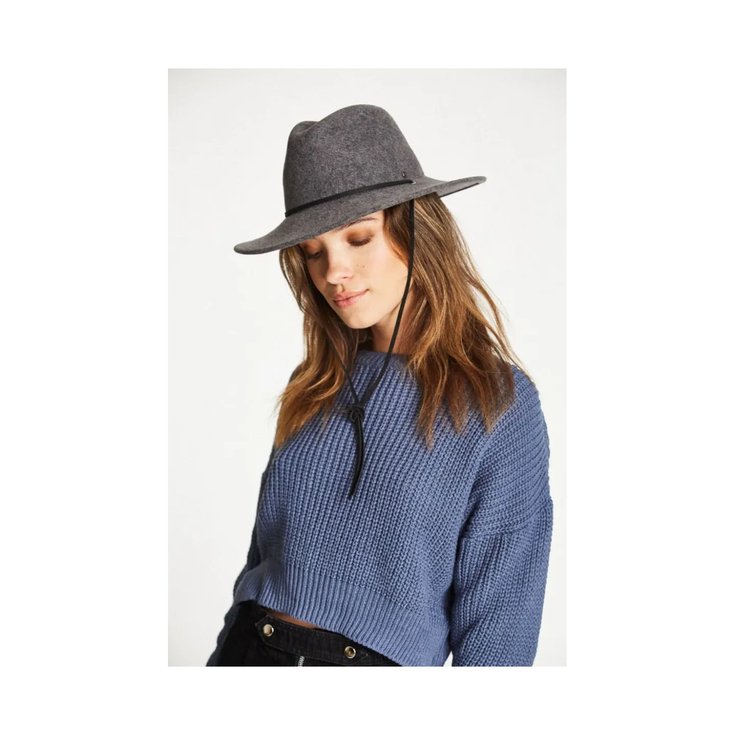 Chapeau Traveller Field Feutre Laine Anthracite - Brixton Reference : 8579 | Chapellerie Traclet