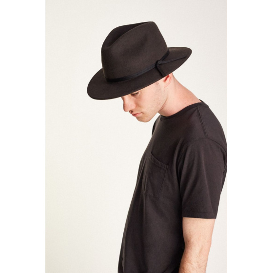 Chapeau Coleman Fedora Noir Délavé- Brixton