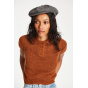 Ollie Grey/White Flat Cap - Brixton