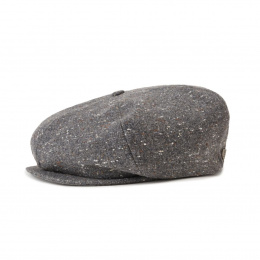 Ollie Grey/White Flat Cap - Brixton