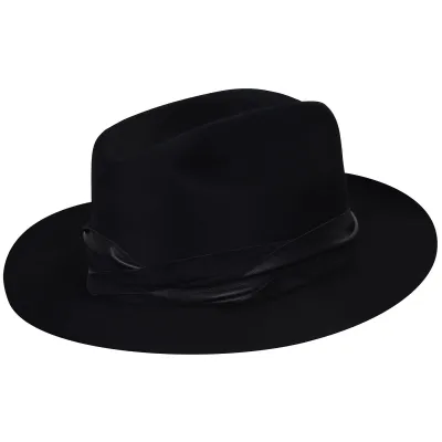 Chapeau Boss Fedora Noir- Bailey  Reference : 8597 | Chapellerie Traclet