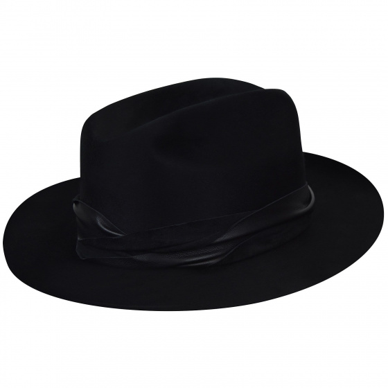 Boss Fedora Hat Black- Bailey 