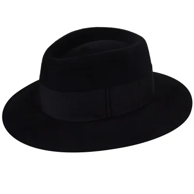 Bailey Black Felt Fur Newsten Fedora Hat Reference: 8599 | Traclet Hat Shop