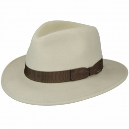 Curtis Cream Felt Fedora Hat - Bailey
