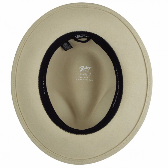Chapeau Fedora Curtis Feutre Crème - Bailey Chapeau Fedora Curtis Feutre Crème - Bailey