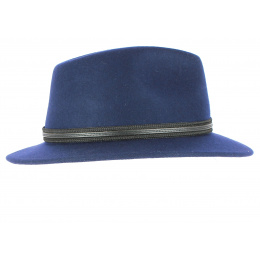 Chapeau Traveller Alexia Feutre Laine Bleu - Barts