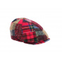 Cholet Red Wool Patchwork Cap - Traclet