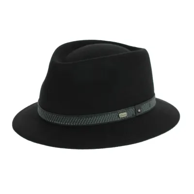 Black Traveller Touring Hat - Crambes Reference: 8606 | Traclet Hat Shop