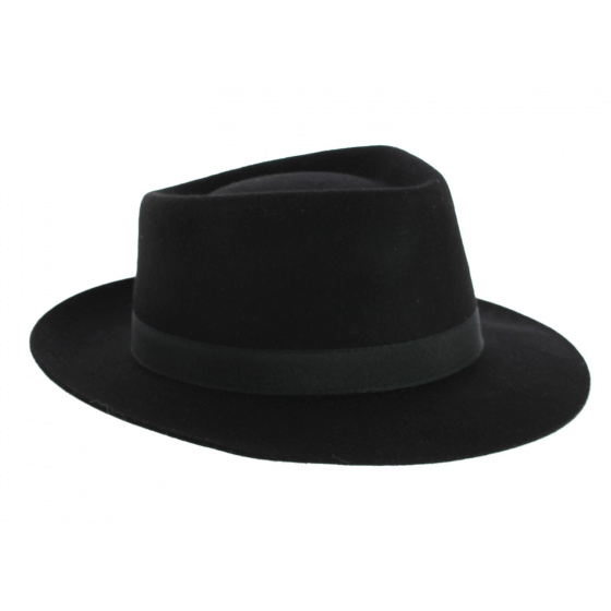 Black Jacson Fedora Hat - Crambes
