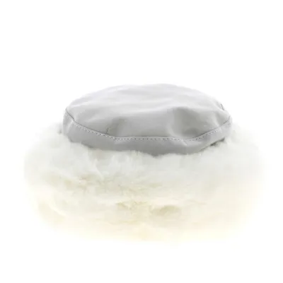 Nastasia Leather & Faux Fur Hat Silver - Traclet Reference: 8630 | Traclet Hat Shop